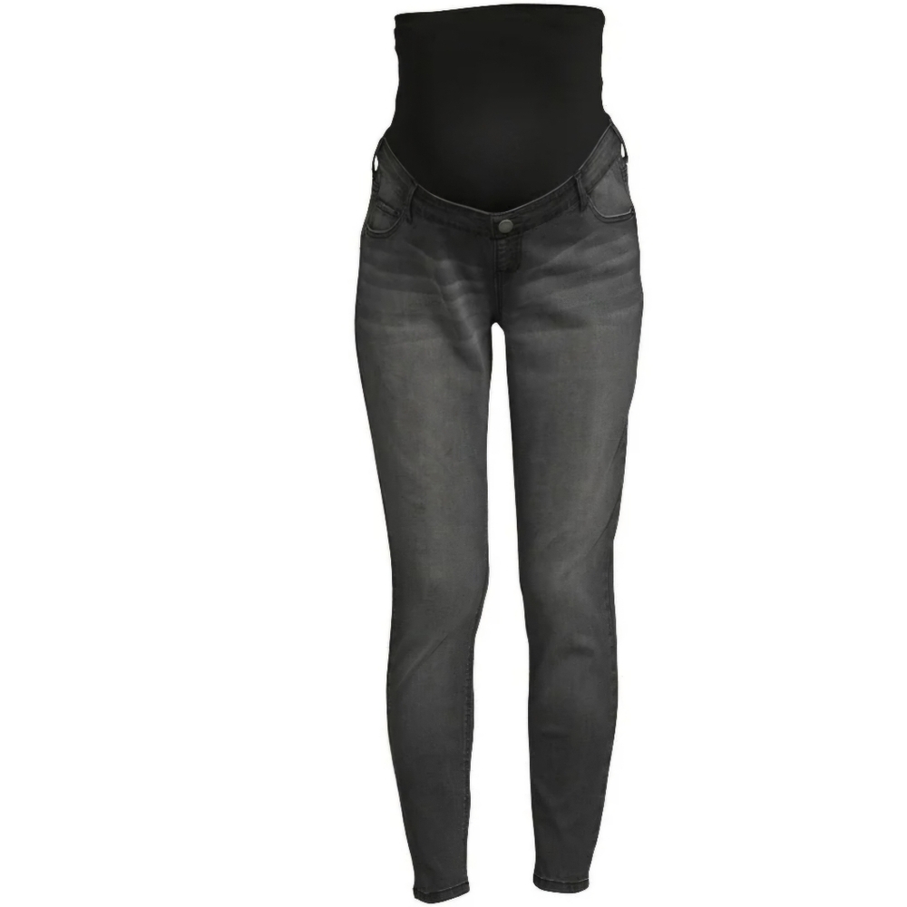 NWT Time & Tru Maternity Skinny Jeans Size 12  Large  Color Charcoal Grey